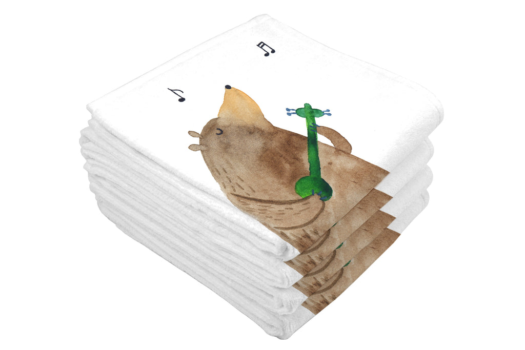 Gäste Handtuch Bär Gitarre Gästetuch, Reisehandtuch, Sport Handtuch, Frottier, Kinder Handtuch, Bär, Teddy, Teddybär