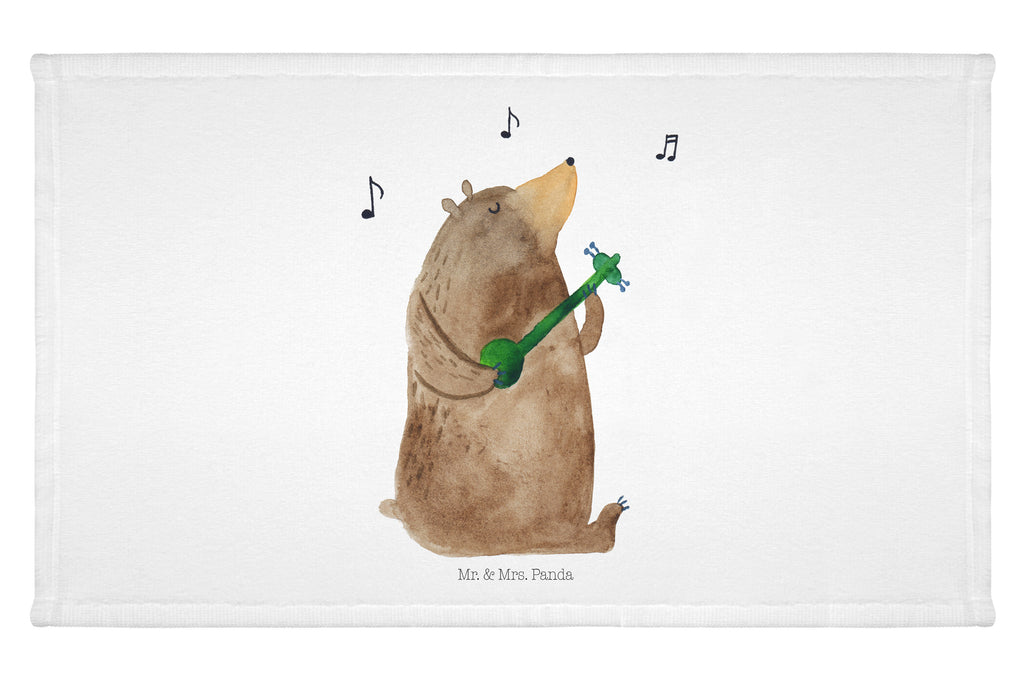 Gäste Handtuch Bär Gitarre Gästetuch, Reisehandtuch, Sport Handtuch, Frottier, Kinder Handtuch, Bär, Teddy, Teddybär