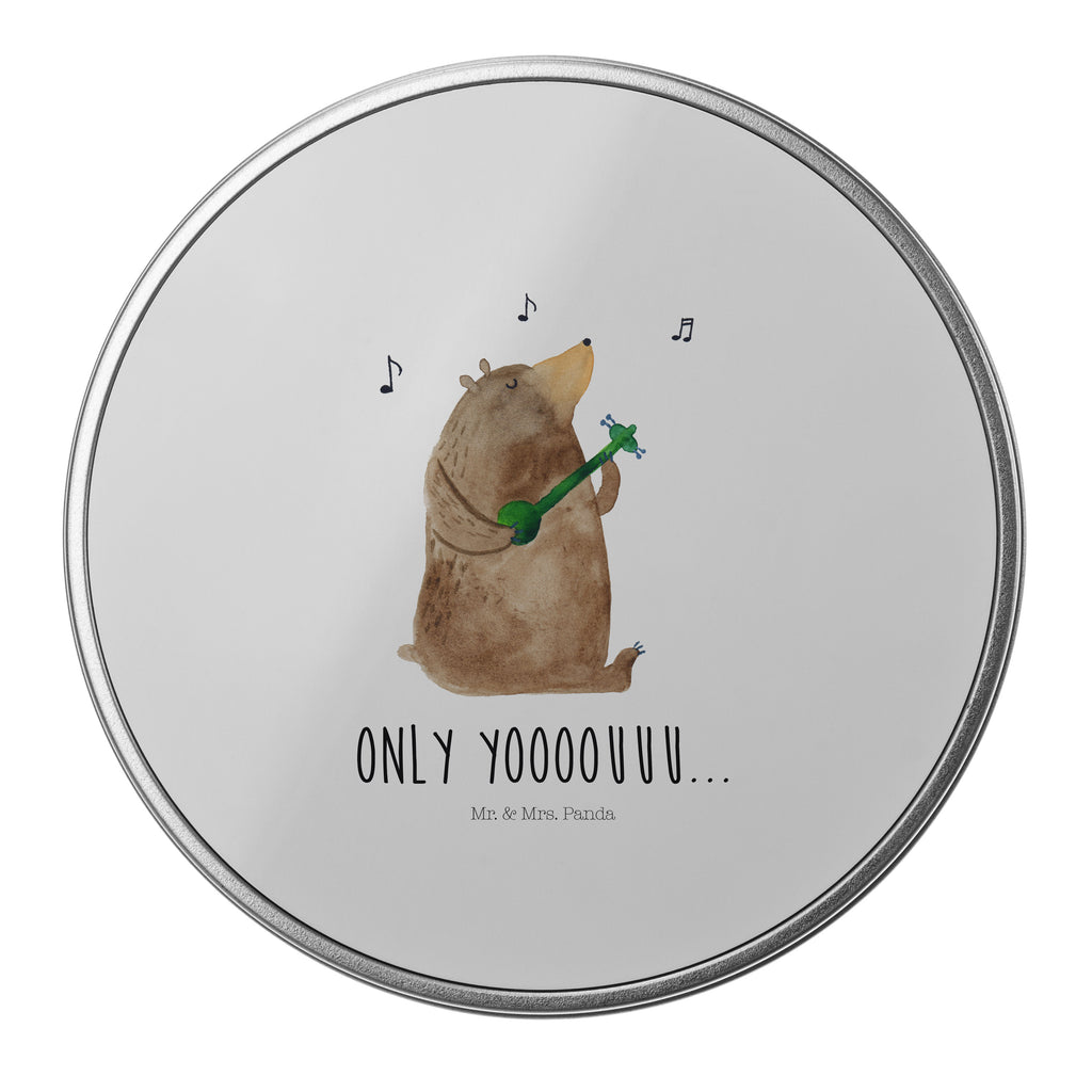 Blechdose rund Bär Gitarre Metalldose, Keksdose, Dose, Vorratsdose, Geschenkbox, Bär, Teddy, Teddybär