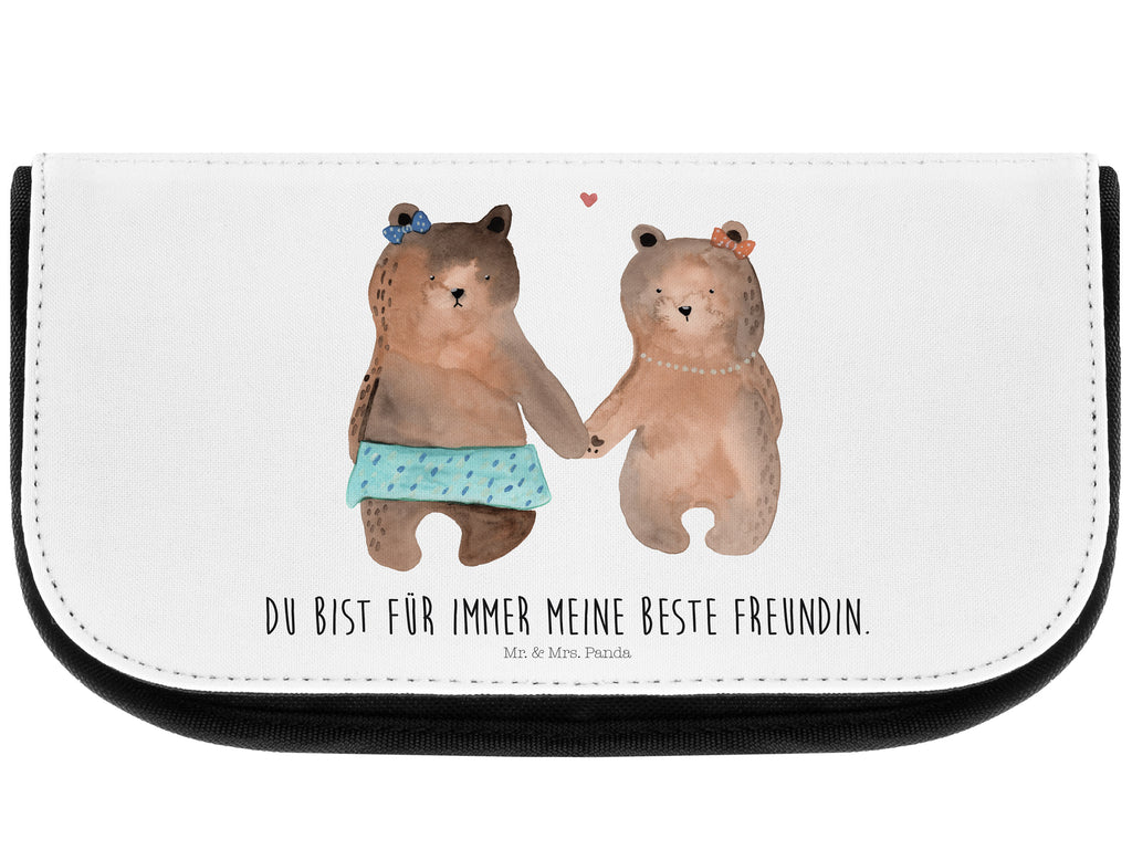 Kosmetiktasche Bär Freundin Kosmetikbeutel, Kulturtasche, Kulturbeutel, Schminktasche, Make-Up Tasche, Bär, Teddy, Teddybär, Bär Freundin Beste Freund Liebe Liebesbeweis Verliebt Kumpel Kumpeliene