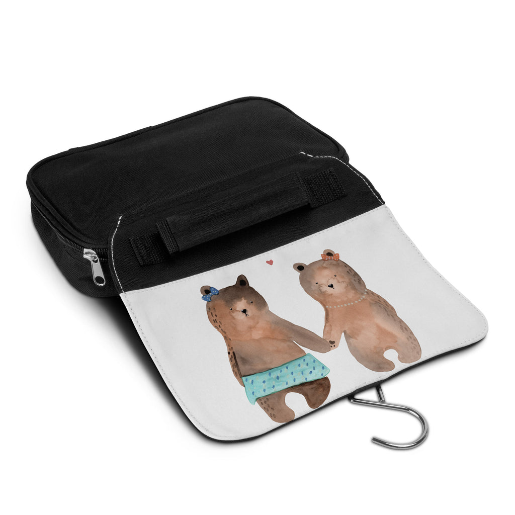 Kulturbeutel Bär Freundin Kulturbeutel, Zum Aufhängen, Waschtasche, Kosmetiktasche, Damen, Herren, Aufbewahrungstasche, Schminktasche, Kosmetikbeutel, Organizer, Kulturtasche, Schminkutensil, Bär, Teddy, Teddybär, Bär Freundin Beste Freund Liebe Liebesbeweis Verliebt Kumpel Kumpeliene