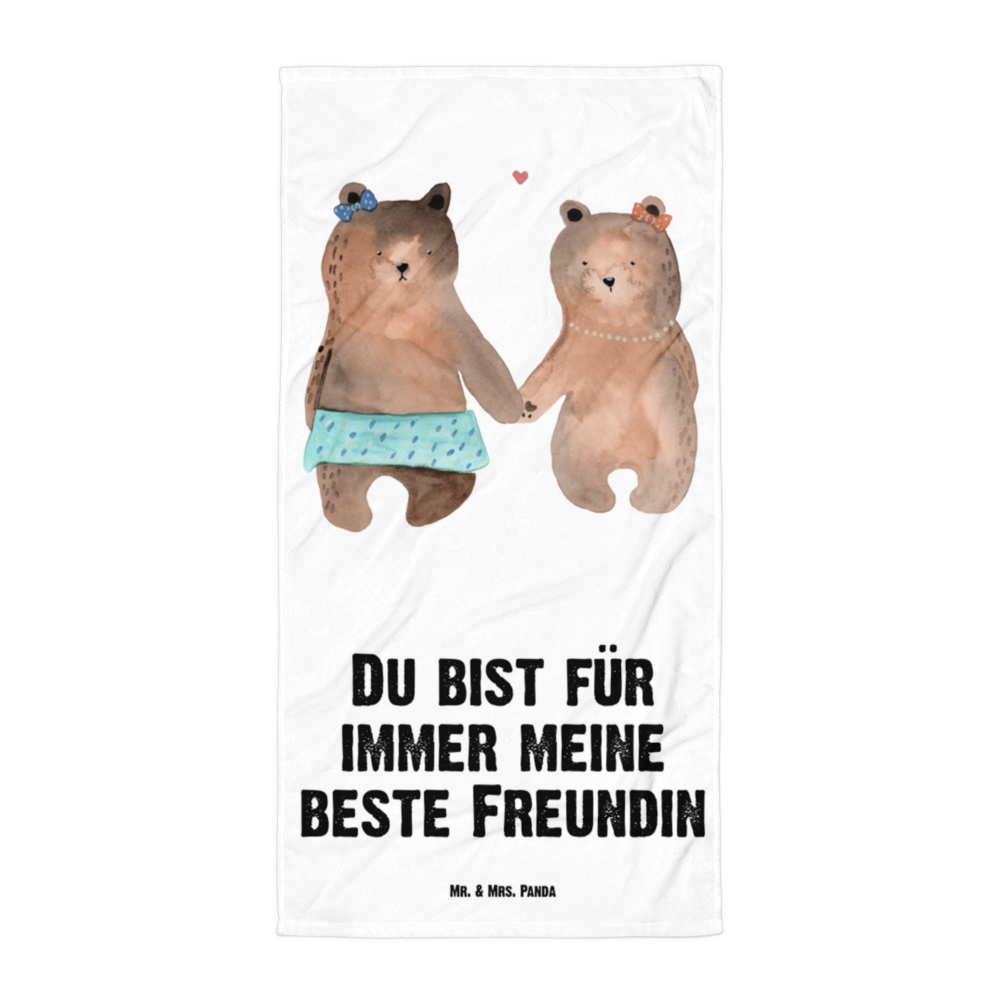 XL Badehandtuch Bär Freundin Handtuch, Badetuch, Duschtuch, Strandtuch, Saunatuch, Bär, Teddy, Teddybär, Bär Freundin Beste Freund Liebe Liebesbeweis Verliebt Kumpel Kumpeliene
