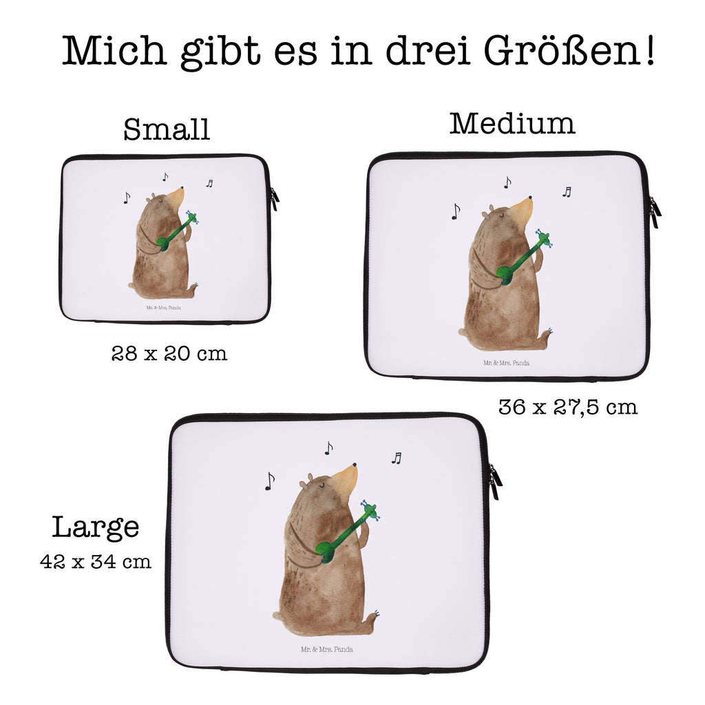 20 x 28 Notebook Tasche  Bär Lied Notebook Tasche, Laptop, Computertasche, Tasche, Bär, Teddy, Teddybär, Bärchen, Bear, Liebeslied, Lied, Song, Valentinstag, Valentine, Geschenk, Partner, Liebe, Freundin, Frau, Herz, Spruch