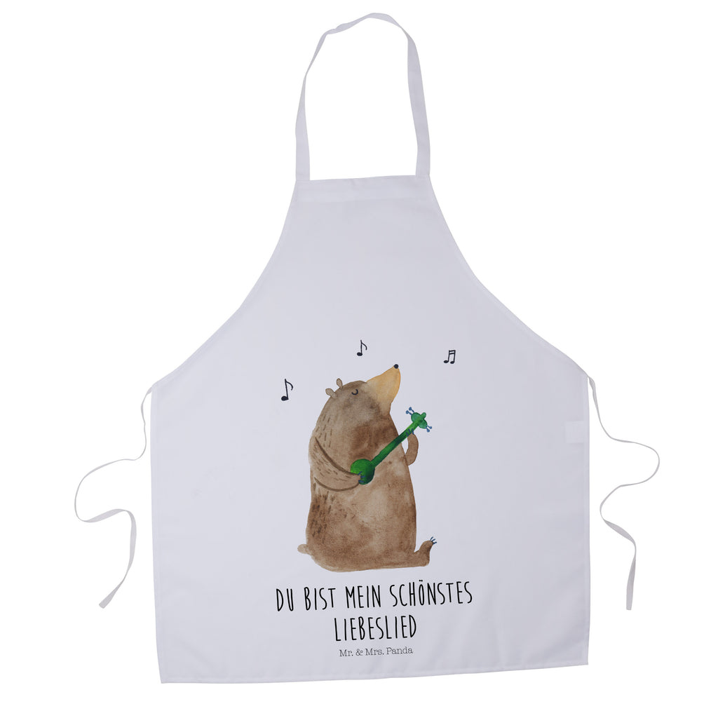Kochschürze Bär Lied Schürze, Backschürze, Küchenschürze, Grillschürze, Latzschürze, Bär, Teddy, Teddybär, Bärchen, Bear, Liebeslied, Lied, Song, Valentinstag, Valentine, Geschenk, Partner, Liebe, Freundin, Frau, Herz, Spruch