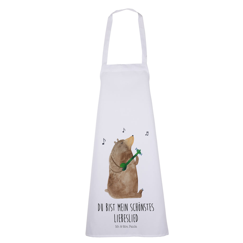 Kochschürze Bär Lied Schürze, Backschürze, Küchenschürze, Grillschürze, Latzschürze, Bär, Teddy, Teddybär, Bärchen, Bear, Liebeslied, Lied, Song, Valentinstag, Valentine, Geschenk, Partner, Liebe, Freundin, Frau, Herz, Spruch