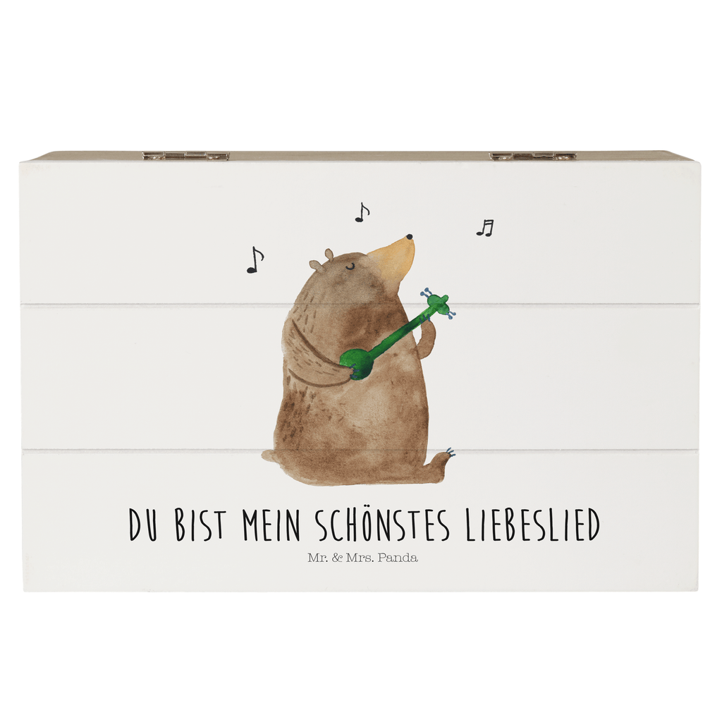 Holzkiste Bär Lied Holzkiste, Kiste, Schatzkiste, Truhe, Schatulle, XXL, Erinnerungsbox, Erinnerungskiste, Dekokiste, Aufbewahrungsbox, Bär, Teddy, Teddybär, Bärchen, Bear, Liebeslied, Lied, Song, Valentinstag, Valentine, Geschenk, Partner, Liebe, Freundin, Frau, Herz, Spruch