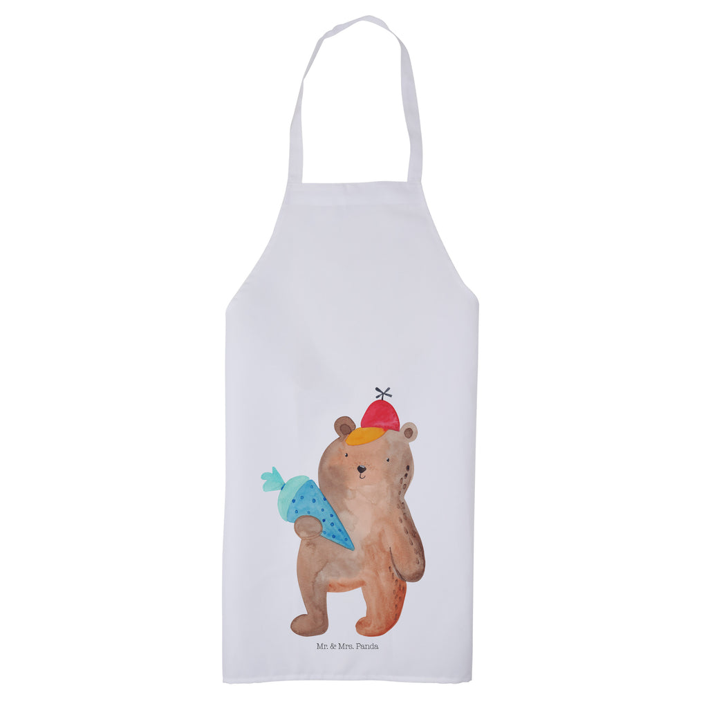 Kochschürze Bär mit Schultüte Schürze, Backschürze, Küchenschürze, Grillschürze, Latzschürze, Bär, Teddy, Teddybär, Bär Motiv, Schultüte, Erster Schultag Geschenk, Einschulung Geschenk, Schule Geschenk, Grundschule, Schulanfang, Schulbeginn