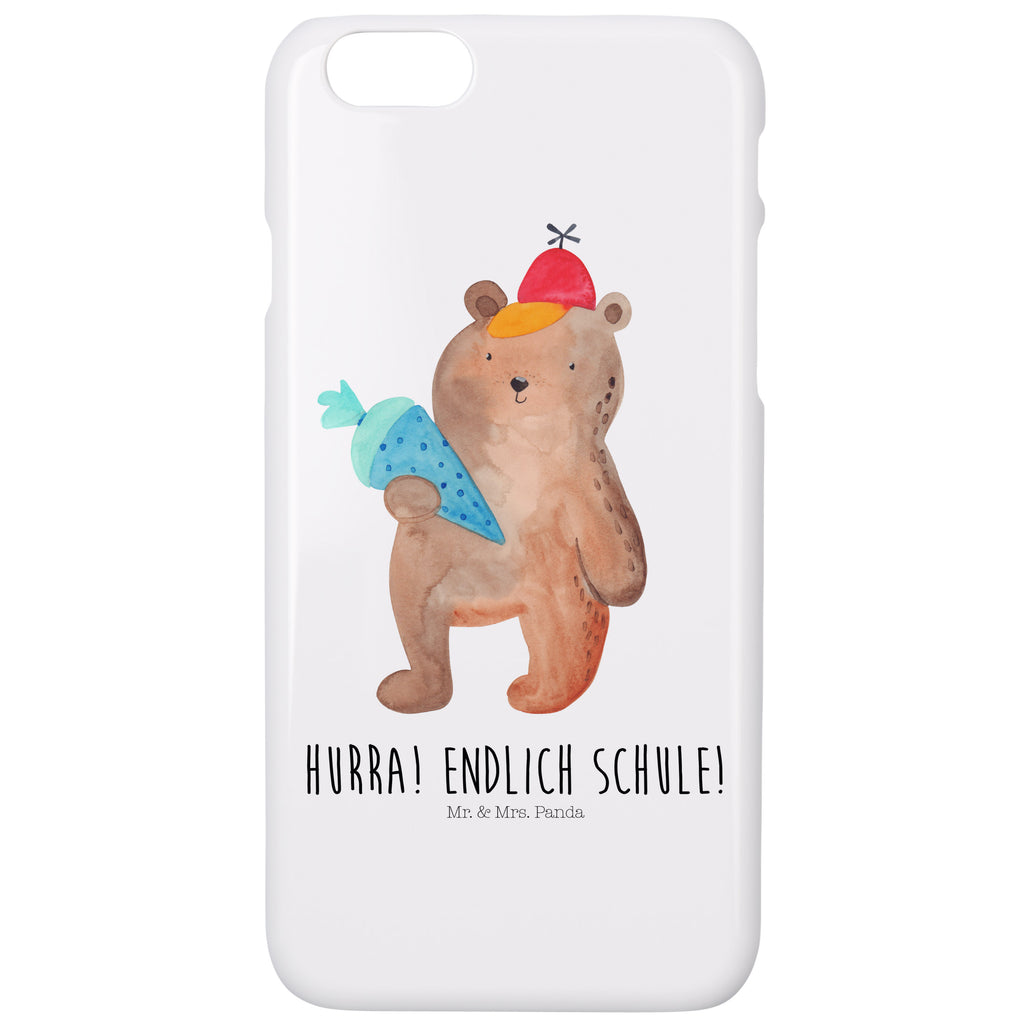 Iphone 8 Handyhülle Bär mit Schultüte Handyhülle, Handycover, Cover, Handy, Hülle, Iphone 8, Iphone 8S, Bär, Teddy, Teddybär, Bär Motiv, Schultüte, Erster Schultag Geschenk, Einschulung Geschenk, Schule Geschenk, Grundschule, Schulanfang, Schulbeginn