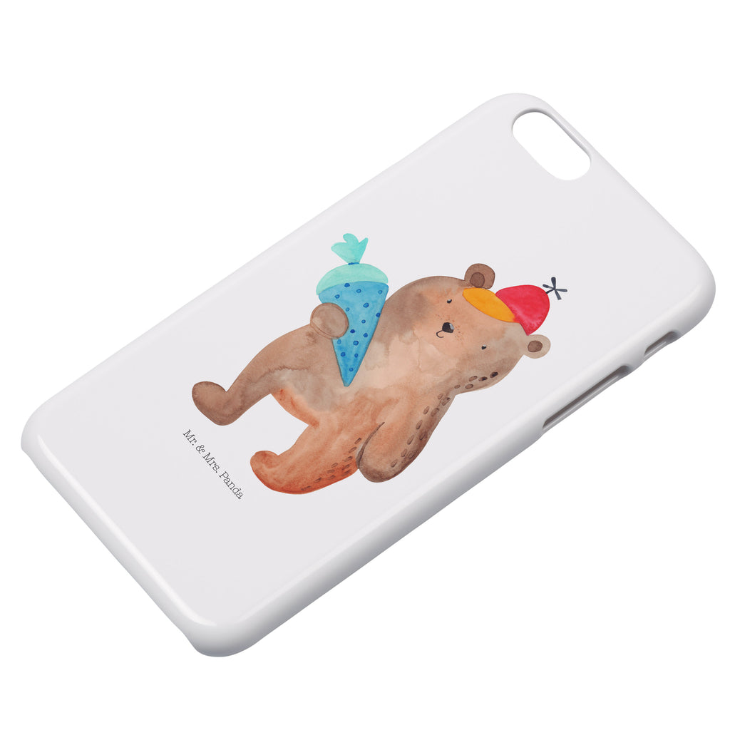 Iphone 8 Handyhülle Bär mit Schultüte Handyhülle, Handycover, Cover, Handy, Hülle, Iphone 8, Iphone 8S, Bär, Teddy, Teddybär, Bär Motiv, Schultüte, Erster Schultag Geschenk, Einschulung Geschenk, Schule Geschenk, Grundschule, Schulanfang, Schulbeginn
