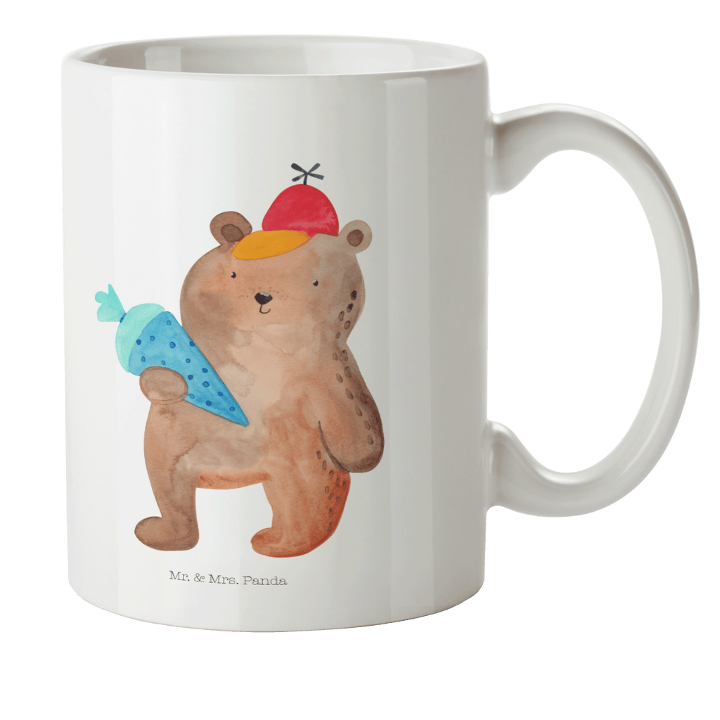Kindertasse Bär mit Schultüte Kunststoff Tasse, Kindergarten, Tasse, Trinkbecher, Camping Becher, Kaffeetasse, Kunststoffbecher, Kindergartenbecher, Outdoorgeschirr, Kunststoffgeschirr, Reisebecher, Reisetasse, Kinderbecher, Bär, Teddy, Teddybär, Bär Motiv, Schultüte, Erster Schultag Geschenk, Einschulung Geschenk, Schule Geschenk, Grundschule, Schulanfang, Schulbeginn
