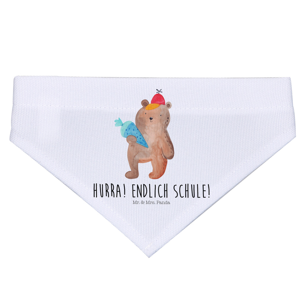 Hundehalstuch L Bär mit Schultüte Hundehalstuch, Halstuch, Hunde, Tuch, groß, große Hunde, Bär, Teddy, Teddybär, Bär Motiv, Schultüte, Erster Schultag Geschenk, Einschulung Geschenk, Schule Geschenk, Grundschule, Schulanfang, Schulbeginn