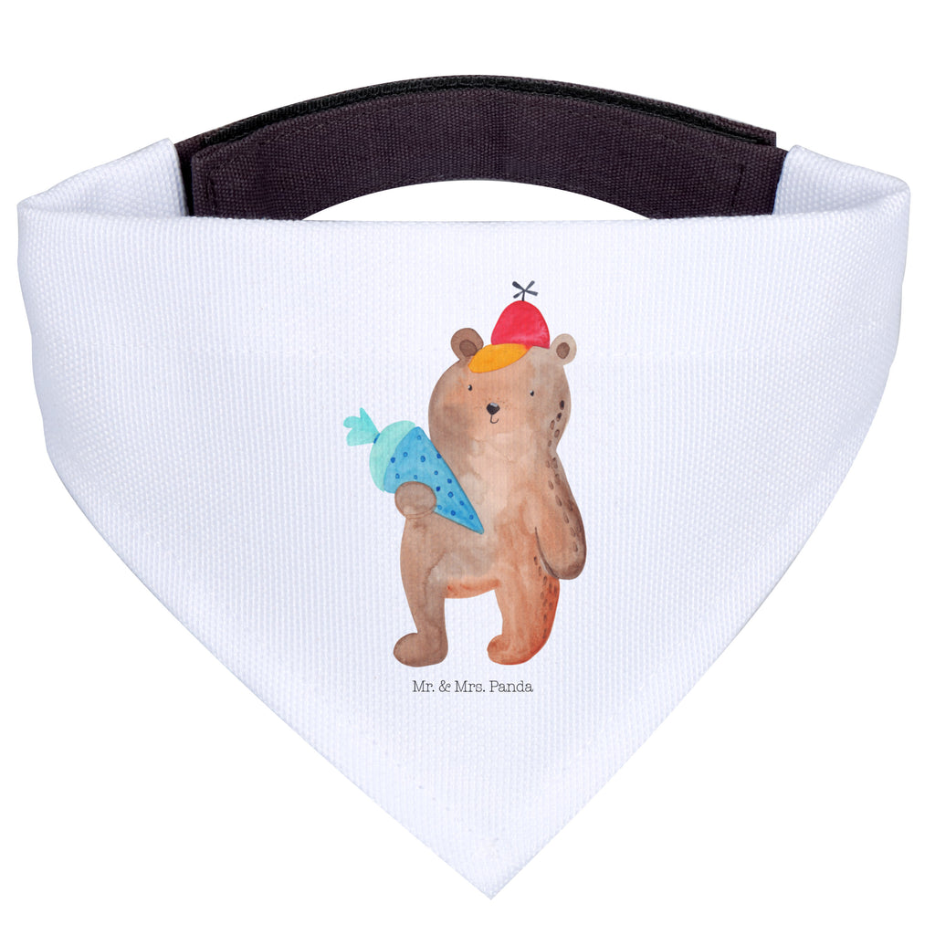 Hundehalstuch L Bär mit Schultüte Hundehalstuch, Halstuch, Hunde, Tuch, groß, große Hunde, Bär, Teddy, Teddybär, Bär Motiv, Schultüte, Erster Schultag Geschenk, Einschulung Geschenk, Schule Geschenk, Grundschule, Schulanfang, Schulbeginn