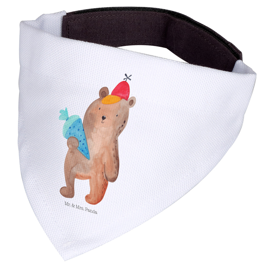 Hundehalstuch L Bär mit Schultüte Hundehalstuch, Halstuch, Hunde, Tuch, groß, große Hunde, Bär, Teddy, Teddybär, Bär Motiv, Schultüte, Erster Schultag Geschenk, Einschulung Geschenk, Schule Geschenk, Grundschule, Schulanfang, Schulbeginn