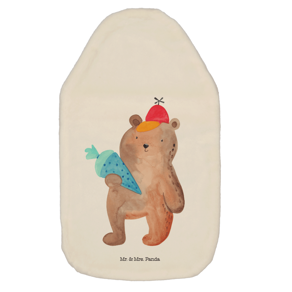 Wärmflasche Bär mit Schultüte Wärmekissen, Kinderwärmflasche, Körnerkissen, Wärmflaschenbezug, Wärmflasche mit Bezug, Bär, Teddy, Teddybär, Bär Motiv, Schultüte, Erster Schultag Geschenk, Einschulung Geschenk, Schule Geschenk, Grundschule, Schulanfang, Schulbeginn