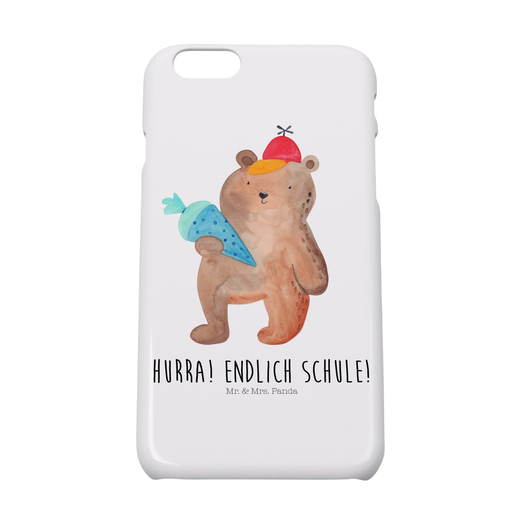 Iphone 6 / 6S Handyhülle Bär mit Schultüte Handyhülle, Handycover, Cover, Handy, Hülle, Iphone 6, Iphone 6s, Bär, Teddy, Teddybär, Bär Motiv, Schultüte, Erster Schultag Geschenk, Einschulung Geschenk, Schule Geschenk, Grundschule, Schulanfang, Schulbeginn