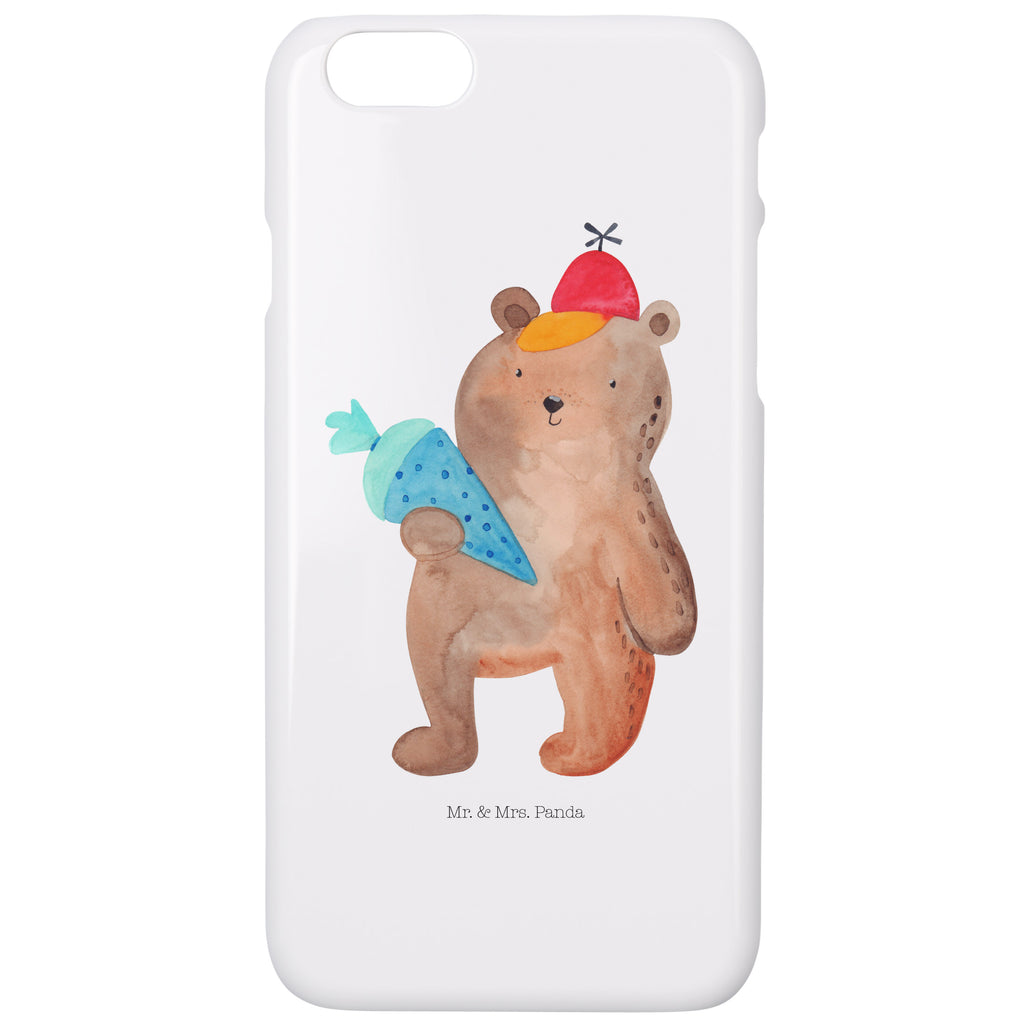 Iphone 6 / 6S Handyhülle Bär mit Schultüte Handyhülle, Handycover, Cover, Handy, Hülle, Iphone 6, Iphone 6s, Bär, Teddy, Teddybär, Bär Motiv, Schultüte, Erster Schultag Geschenk, Einschulung Geschenk, Schule Geschenk, Grundschule, Schulanfang, Schulbeginn
