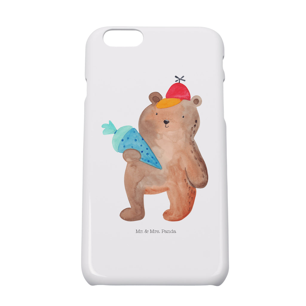 Iphone 6 / 6S Handyhülle Bär mit Schultüte Handyhülle, Handycover, Cover, Handy, Hülle, Iphone 6, Iphone 6s, Bär, Teddy, Teddybär, Bär Motiv, Schultüte, Erster Schultag Geschenk, Einschulung Geschenk, Schule Geschenk, Grundschule, Schulanfang, Schulbeginn