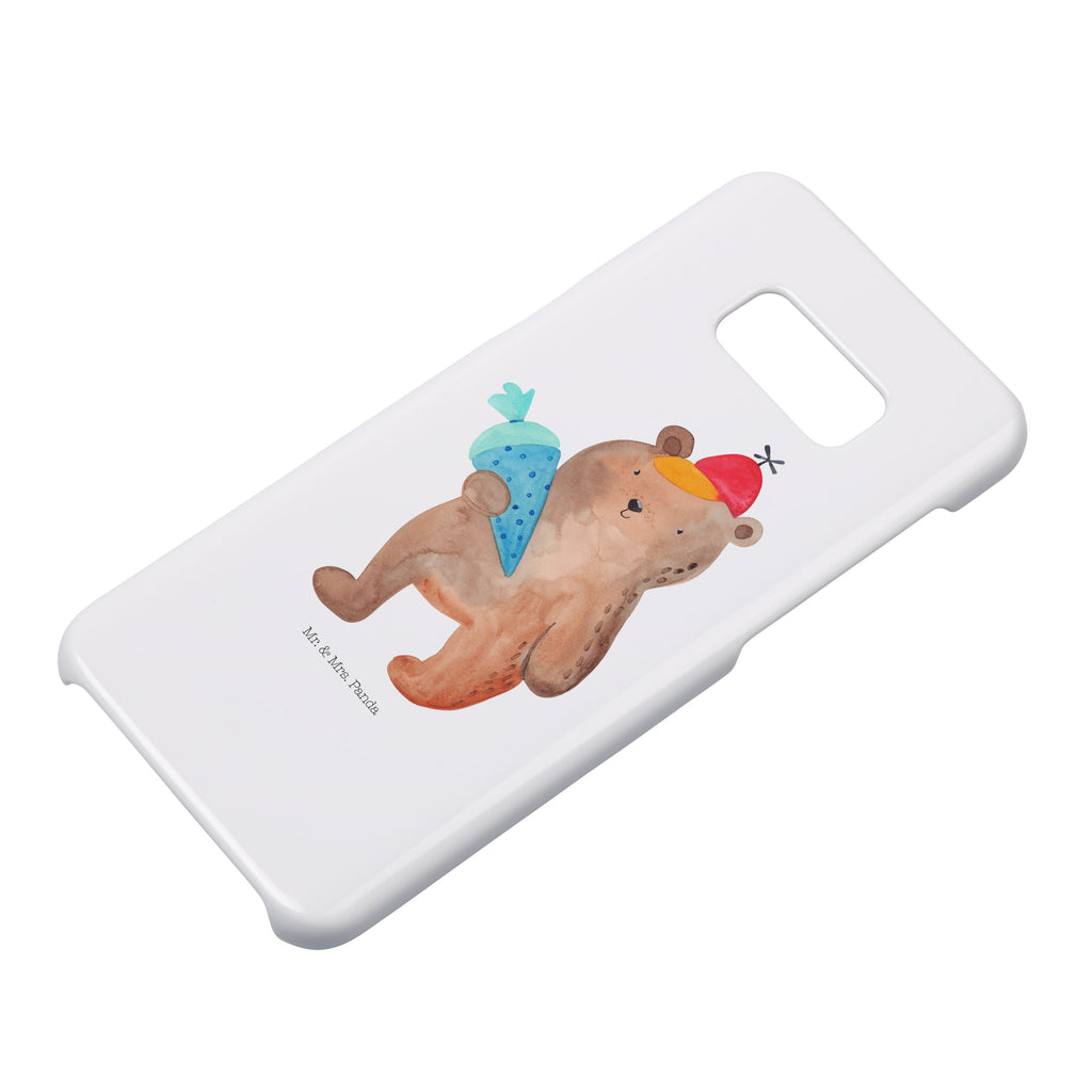 Samsung Galaxy S8 plus Handyhülle  Bär mit Schultüte Handyhülle, Handycover, Cover, Handy, Hülle, Samsung Galaxy S8 plus, Bär, Teddy, Teddybär, Bär Motiv, Schultüte, Erster Schultag Geschenk, Einschulung Geschenk, Schule Geschenk, Grundschule, Schulanfang, Schulbeginn