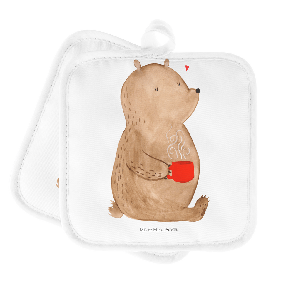 2er Set Topflappen  Bär Kaffee Topflappen, Topfuntersetzer, Ofenhandschuh, Topflappen Set, Topflappen lustig, Topflappen mit Spruch, Bär, Teddy, Teddybär, Kaffee, Coffee, Bären, guten Morgen, Morgenroutine, Welt erobern, Welt retten, Motivation