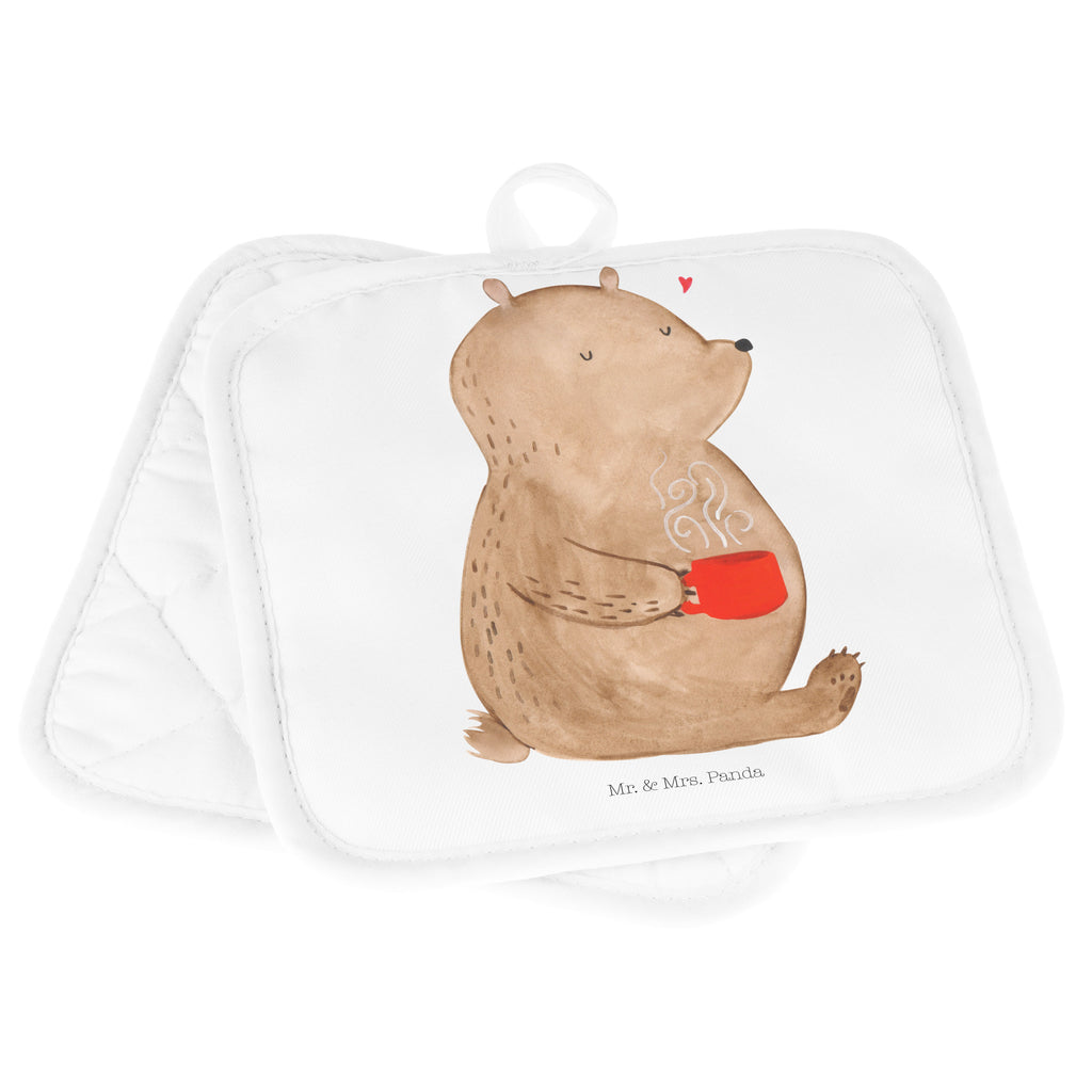 2er Set Topflappen  Bär Kaffee Topflappen, Topfuntersetzer, Ofenhandschuh, Topflappen Set, Topflappen lustig, Topflappen mit Spruch, Bär, Teddy, Teddybär, Kaffee, Coffee, Bären, guten Morgen, Morgenroutine, Welt erobern, Welt retten, Motivation