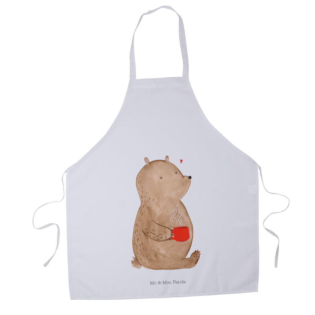 Kochschürze Bär Kaffee Schürze, Backschürze, Küchenschürze, Grillschürze, Latzschürze, Bär, Teddy, Teddybär, Kaffee, Coffee, Bären, guten Morgen, Morgenroutine, Welt erobern, Welt retten, Motivation