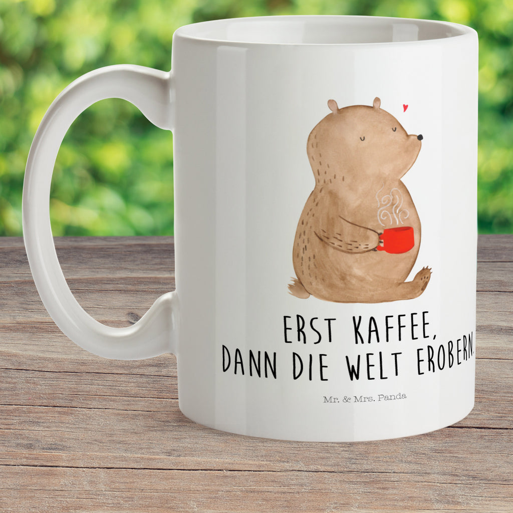 Kindertasse Bär Kaffee Kunststoff Tasse, Kindergarten, Tasse, Trinkbecher, Camping Becher, Kaffeetasse, Kunststoffbecher, Kindergartenbecher, Outdoorgeschirr, Kunststoffgeschirr, Reisebecher, Reisetasse, Kinderbecher, Bär, Teddy, Teddybär, Kaffee, Coffee, Bären, guten Morgen, Morgenroutine, Welt erobern, Welt retten, Motivation