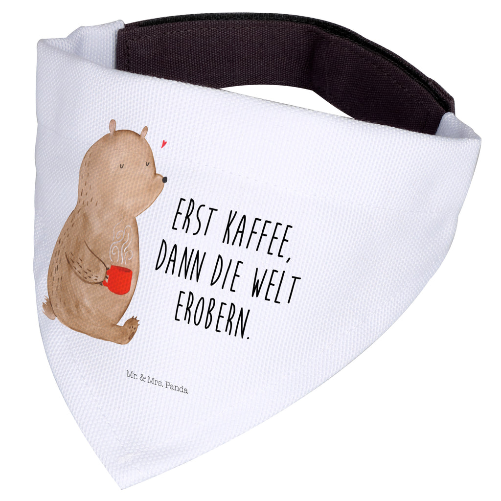 Hundehalstuch L Bär Kaffee Hundehalstuch, Halstuch, Hunde, Tuch, groß, große Hunde, Bär, Teddy, Teddybär, Kaffee, Coffee, Bären, guten Morgen, Morgenroutine, Welt erobern, Welt retten, Motivation