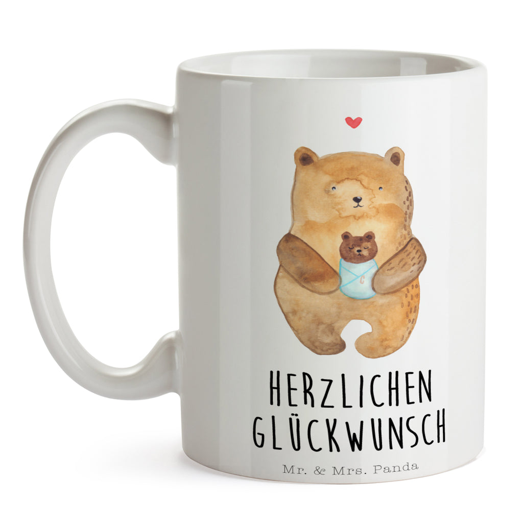 Tasse Bär mit Baby Bär, Eltern, Mutter, Baby, Taufe, Geburt, Nichte, Neffe, Enkel, Enkelin, Täufling, Geburtstag, Glückwunsch Becher, Kaffeetasse, Kaffeebecher, Tee, Frühstück, Büro  Bär, Teddy, Teddybär