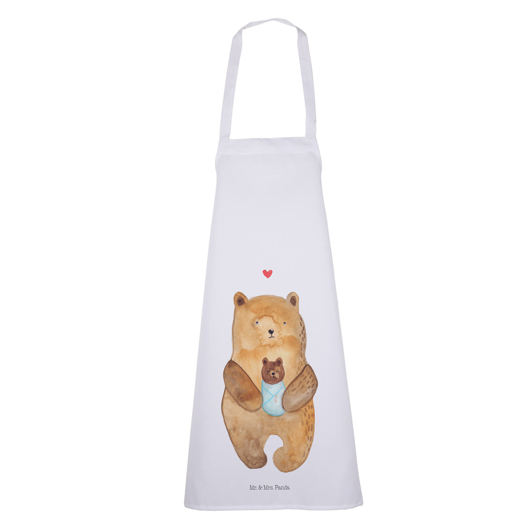 Kochschürze Bär mit Baby Schürze, Backschürze, Küchenschürze, Grillschürze, Latzschürze, Bär, Teddy, Teddybär, Eltern, Mutter, Baby, Taufe, Geburt, Nichte, Neffe, Enkel, Enkelin, Täufling, Geburtstag, Glückwunsch