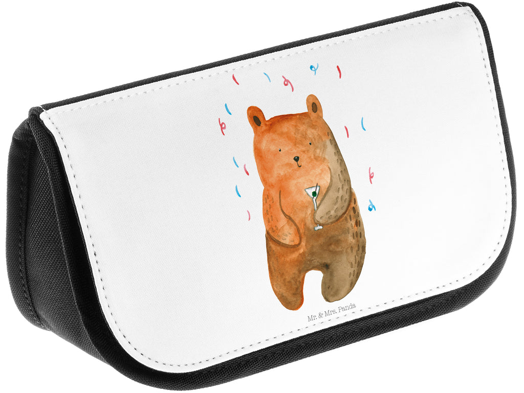 Kosmetiktasche Bär Party Kosmetikbeutel, Kulturtasche, Kulturbeutel, Schminktasche, Make-Up Tasche, Bär, Teddy, Teddybär, Geburtstag, Geburtstagsgeschenk, Geschenk, Party, Feiern, Abfeiern, Mitbringsel, Gute Laune, Lustig