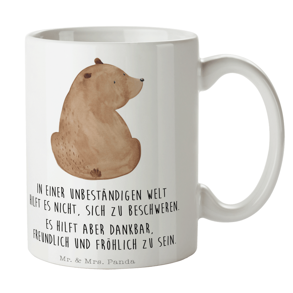 Tasse Bär Schulterblick Bär, Selbstachtung, Weltansicht, Motivation, Bären, Bärenliebe, Weisheit  Becher, Kaffeetasse, Kaffeebecher, Tee, Frühstück, Büro  Bär, Teddy, Teddybär