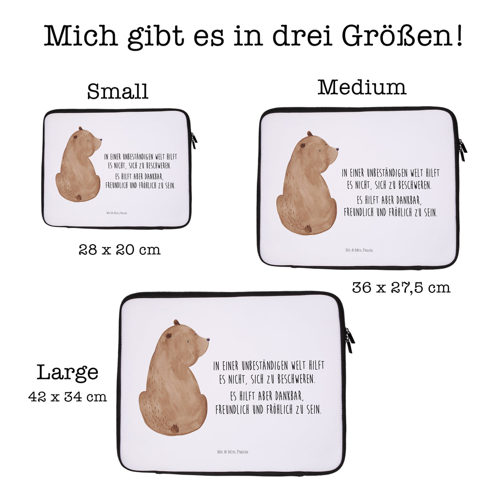 20 x 28 Notebook Tasche  Bär Schulterblick Notebook Tasche, Laptop, Computertasche, Tasche, Bär, Teddy, Teddybär, Selbstachtung, Weltansicht, Motivation, Bären, Bärenliebe, Weisheit