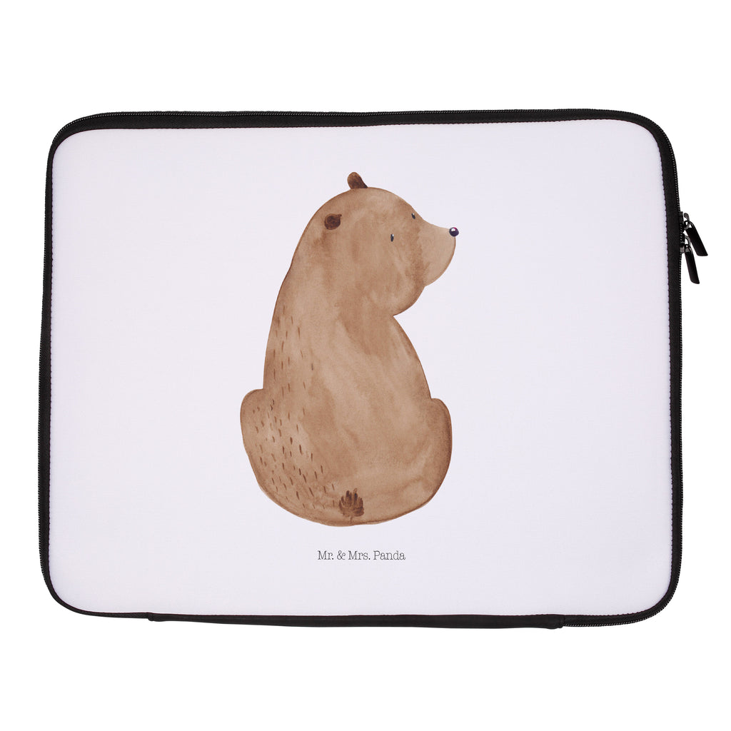 20 x 28 Notebook Tasche  Bär Schulterblick Notebook Tasche, Laptop, Computertasche, Tasche, Bär, Teddy, Teddybär, Selbstachtung, Weltansicht, Motivation, Bären, Bärenliebe, Weisheit