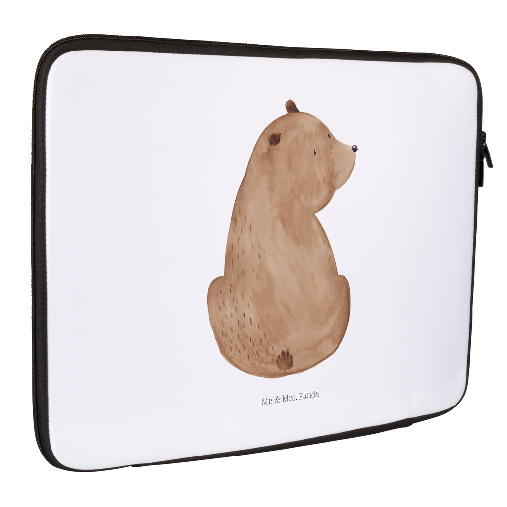 20 x 28 Notebook Tasche  Bär Schulterblick Notebook Tasche, Laptop, Computertasche, Tasche, Bär, Teddy, Teddybär, Selbstachtung, Weltansicht, Motivation, Bären, Bärenliebe, Weisheit