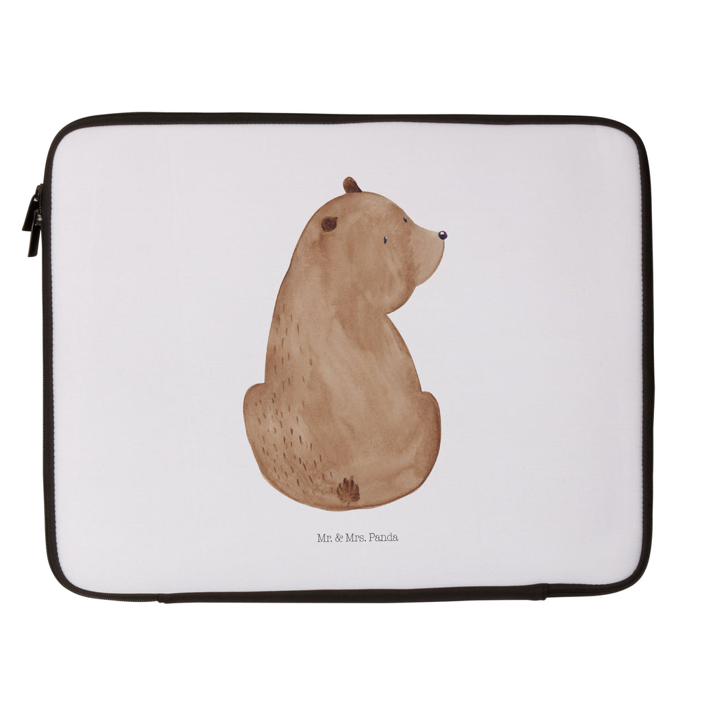 20 x 28 Notebook Tasche  Bär Schulterblick Notebook Tasche, Laptop, Computertasche, Tasche, Bär, Teddy, Teddybär, Selbstachtung, Weltansicht, Motivation, Bären, Bärenliebe, Weisheit