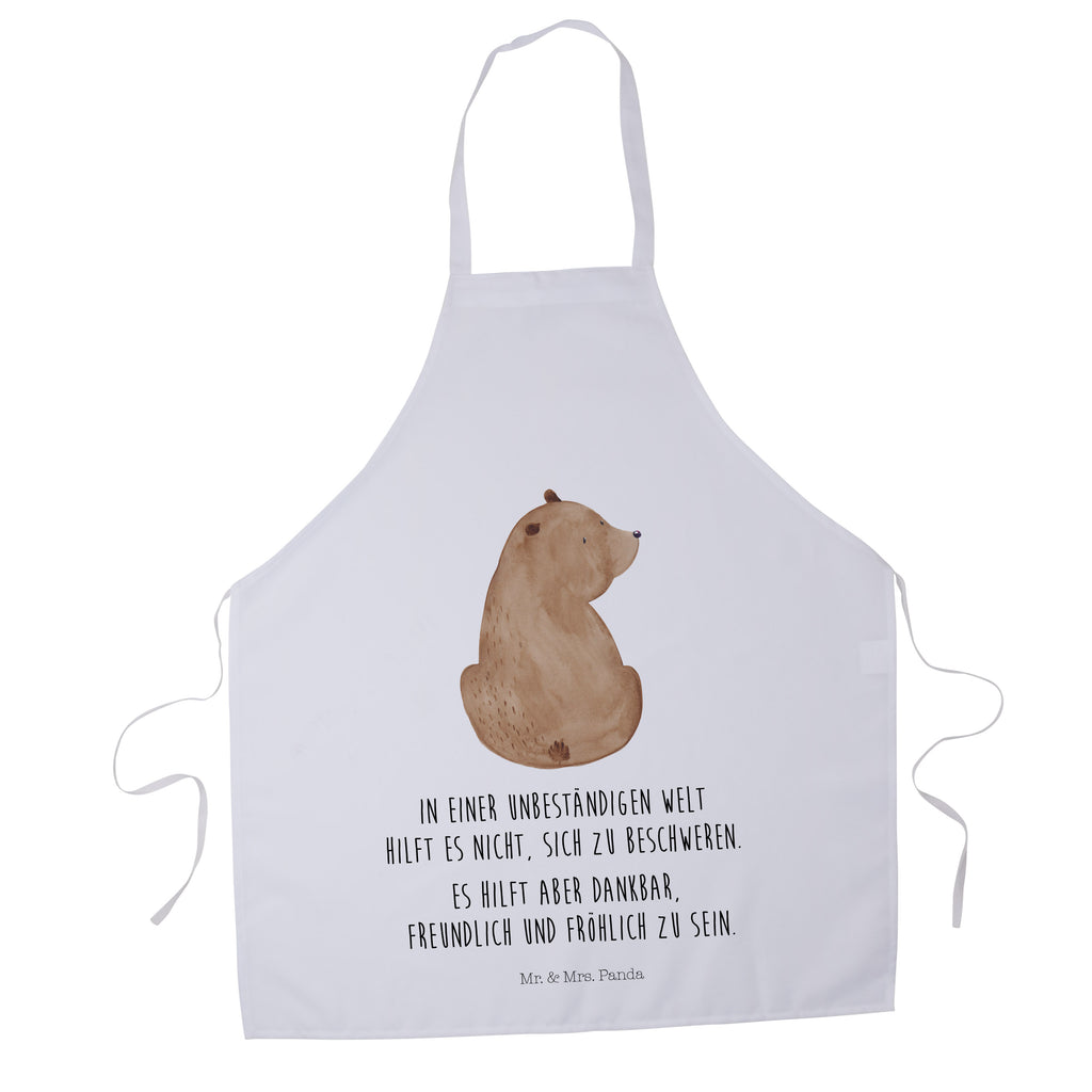 Kochschürze Bär Schulterblick Schürze, Backschürze, Küchenschürze, Grillschürze, Latzschürze, Bär, Teddy, Teddybär, Selbstachtung, Weltansicht, Motivation, Bären, Bärenliebe, Weisheit