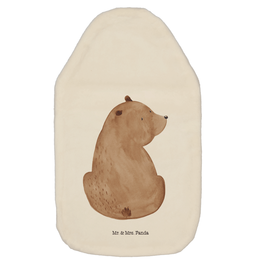 Wärmflasche Bär Schulterblick Wärmekissen, Kinderwärmflasche, Körnerkissen, Wärmflaschenbezug, Wärmflasche mit Bezug, Bär, Teddy, Teddybär, Selbstachtung, Weltansicht, Motivation, Bären, Bärenliebe, Weisheit