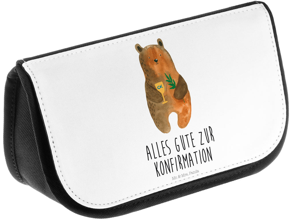 Kosmetiktasche Konfirmation-Bär Kosmetikbeutel, Kulturtasche, Kulturbeutel, Schminktasche, Make-Up Tasche, Bär, Teddy, Teddybär, Konfirmation, Kirche, evangelisch, Gottesdienst