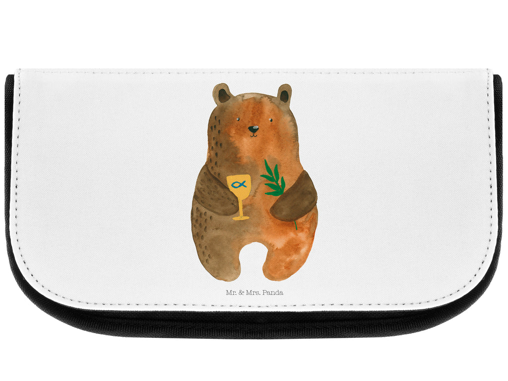 Kosmetiktasche Konfirmation-Bär Kosmetikbeutel, Kulturtasche, Kulturbeutel, Schminktasche, Make-Up Tasche, Bär, Teddy, Teddybär, Konfirmation, Kirche, evangelisch, Gottesdienst