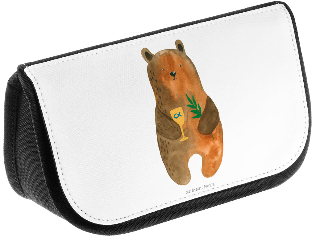 Kosmetiktasche Konfirmation-Bär Kosmetikbeutel, Kulturtasche, Kulturbeutel, Schminktasche, Make-Up Tasche, Bär, Teddy, Teddybär, Konfirmation, Kirche, evangelisch, Gottesdienst