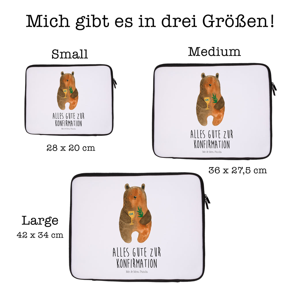 20 x 28 Notebook Tasche  Konfirmation-Bär Notebook Tasche, Laptop, Computertasche, Tasche, Bär, Teddy, Teddybär, Konfirmation, Kirche, evangelisch, Gottesdienst