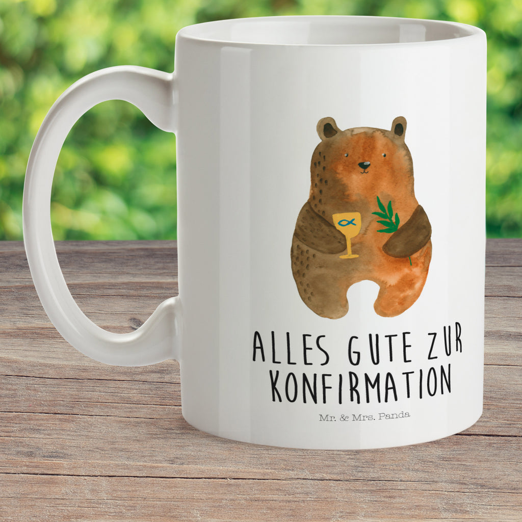 Kindertasse Konfirmation-Bär Kunststoff Tasse, Kindergarten, Tasse, Trinkbecher, Camping Becher, Kaffeetasse, Kunststoffbecher, Kindergartenbecher, Outdoorgeschirr, Kunststoffgeschirr, Reisebecher, Reisetasse, Kinderbecher, Bär, Teddy, Teddybär, Konfirmation, Kirche, evangelisch, Gottesdienst
