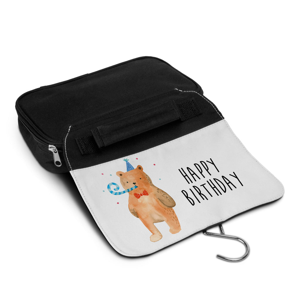 Kulturbeutel Birthday Bär Kulturbeutel, Zum Aufhängen, Waschtasche, Kosmetiktasche, Damen, Herren, Aufbewahrungstasche, Schminktasche, Kosmetikbeutel, Organizer, Kulturtasche, Schminkutensil, Bär, Teddy, Teddybär, Happy Birthday, Alles Gute, Glückwunsch, Geburtstag