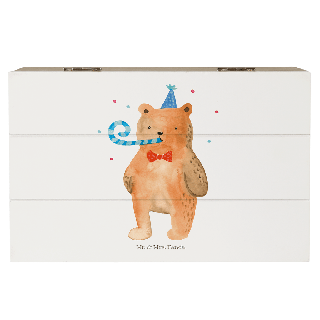 Holzkiste Birthday Bär Holzkiste, Kiste, Schatzkiste, Truhe, Schatulle, XXL, Erinnerungsbox, Erinnerungskiste, Dekokiste, Aufbewahrungsbox, Bär, Teddy, Teddybär, Happy Birthday, Alles Gute, Glückwunsch, Geburtstag