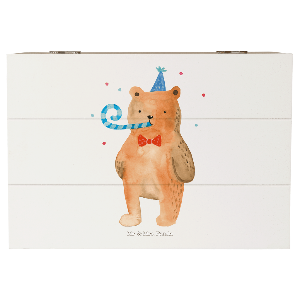 Holzkiste Birthday Bär Holzkiste, Kiste, Schatzkiste, Truhe, Schatulle, XXL, Erinnerungsbox, Erinnerungskiste, Dekokiste, Aufbewahrungsbox, Bär, Teddy, Teddybär, Happy Birthday, Alles Gute, Glückwunsch, Geburtstag