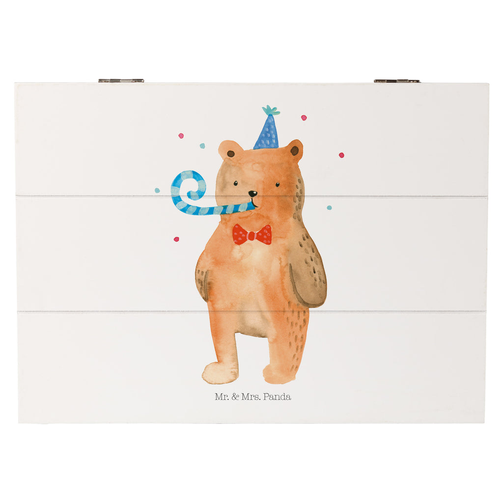 Holzkiste Birthday Bär Holzkiste, Kiste, Schatzkiste, Truhe, Schatulle, XXL, Erinnerungsbox, Erinnerungskiste, Dekokiste, Aufbewahrungsbox, Bär, Teddy, Teddybär, Happy Birthday, Alles Gute, Glückwunsch, Geburtstag