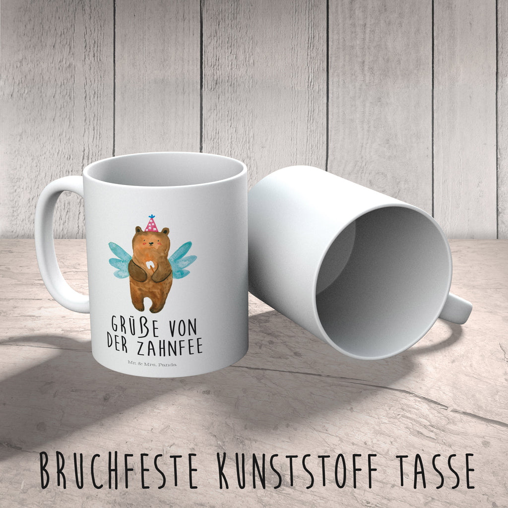 Kindertasse Zahnfee Bär Kunststoff Tasse, Kindergarten, Tasse, Trinkbecher, Camping Becher, Kaffeetasse, Kunststoffbecher, Kindergartenbecher, Outdoorgeschirr, Kunststoffgeschirr, Reisebecher, Reisetasse, Kinderbecher, Bär, Teddy, Teddybär, Zahnfee, Fee, Milchzahn, Erster Zahn