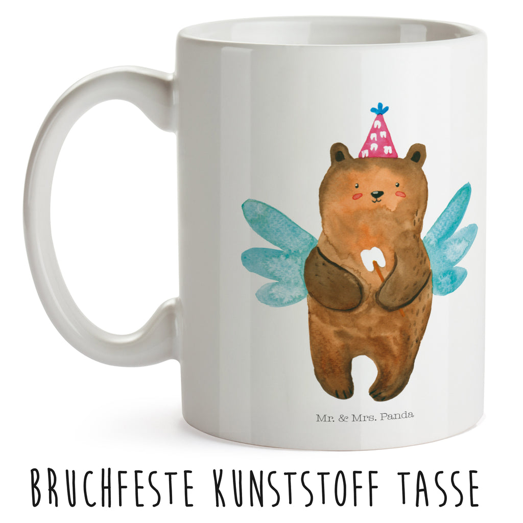 Kindertasse Zahnfee Bär Kunststoff Tasse, Kindergarten, Tasse, Trinkbecher, Camping Becher, Kaffeetasse, Kunststoffbecher, Kindergartenbecher, Outdoorgeschirr, Kunststoffgeschirr, Reisebecher, Reisetasse, Kinderbecher, Bär, Teddy, Teddybär, Zahnfee, Fee, Milchzahn, Erster Zahn