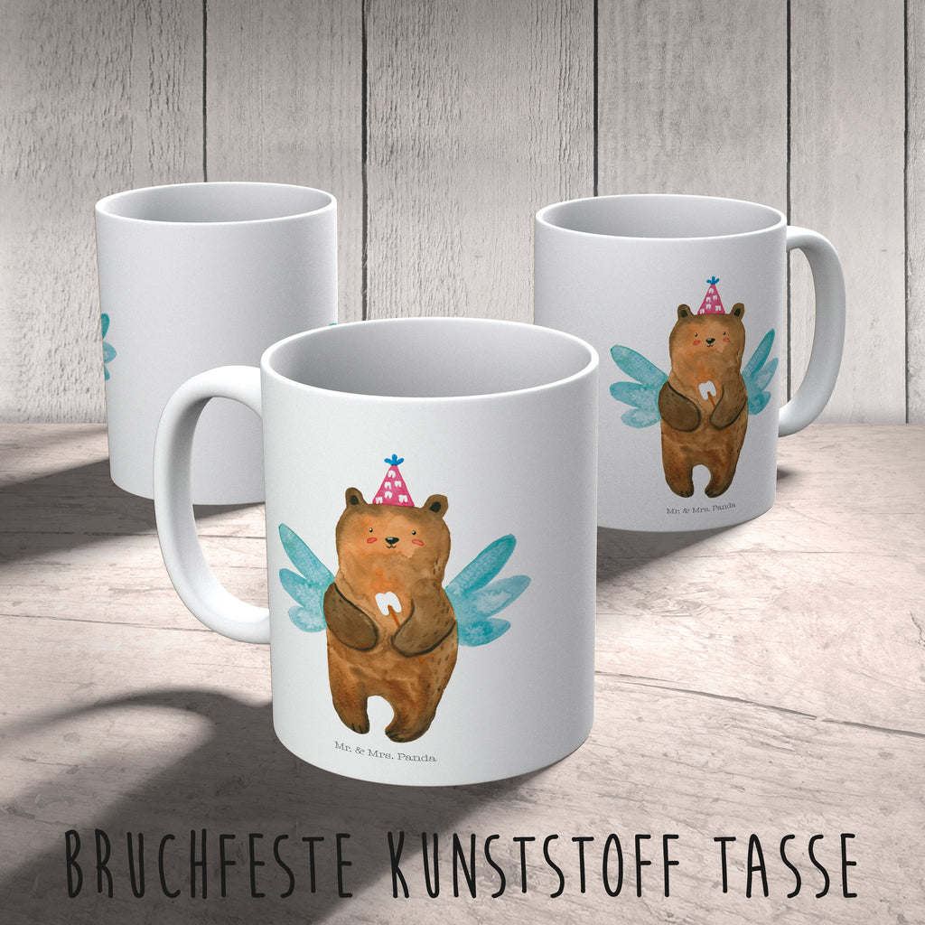 Kindertasse Zahnfee Bär Kunststoff Tasse, Kindergarten, Tasse, Trinkbecher, Camping Becher, Kaffeetasse, Kunststoffbecher, Kindergartenbecher, Outdoorgeschirr, Kunststoffgeschirr, Reisebecher, Reisetasse, Kinderbecher, Bär, Teddy, Teddybär, Zahnfee, Fee, Milchzahn, Erster Zahn