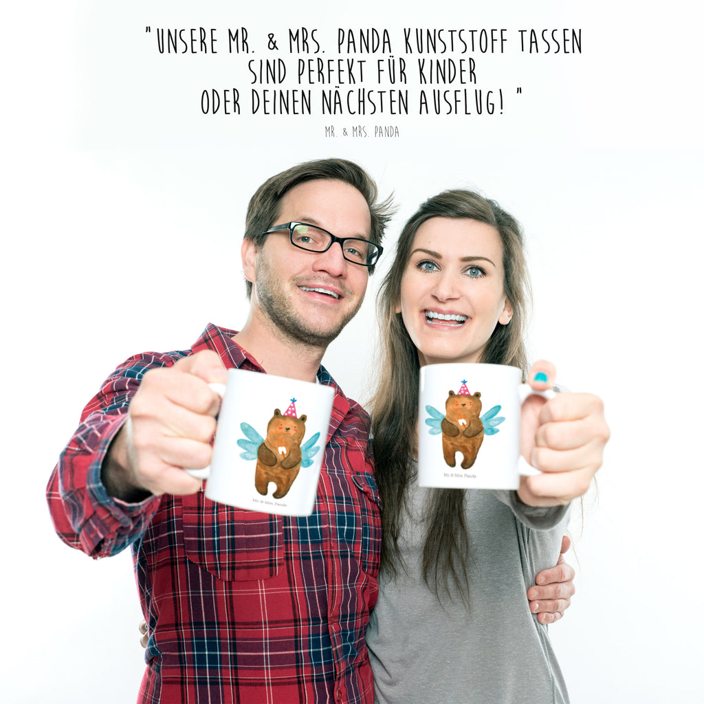 Kindertasse Zahnfee Bär Kunststoff Tasse, Kindergarten, Tasse, Trinkbecher, Camping Becher, Kaffeetasse, Kunststoffbecher, Kindergartenbecher, Outdoorgeschirr, Kunststoffgeschirr, Reisebecher, Reisetasse, Kinderbecher, Bär, Teddy, Teddybär, Zahnfee, Fee, Milchzahn, Erster Zahn